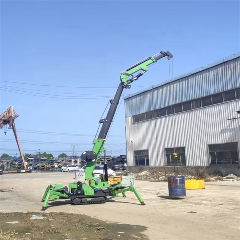 小型ミニスパイダークレーン油圧電動リモコン式ヘビーデューティ - Heavy Equipment Lift のレビューと価格