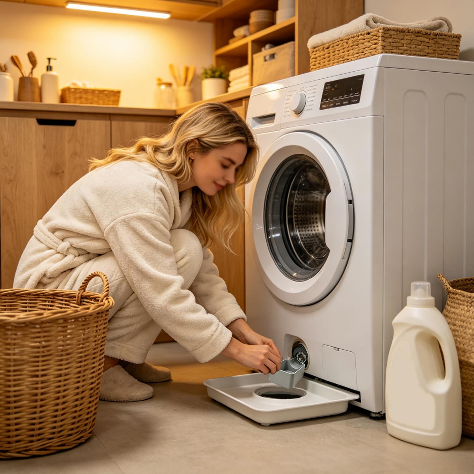 洗濯機用排水トレイ。漏れ防止機能付きで、漏れ液をキャッチする - Heavy Equipment Washing のレビューと価格